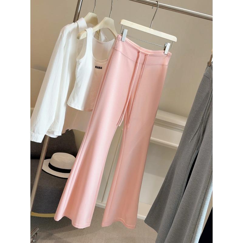 150 Small Casual Sports Micro-pull Sweatpants Women's Spring New High-waisted Drape Cloud Cotton Yoga Bell Pants