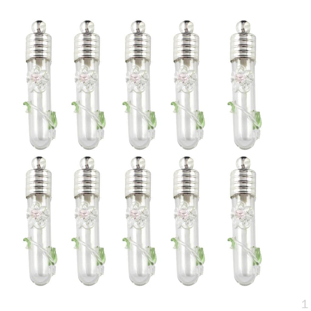 

DIY Mini Wishing Bottle Pendant Charms Necklace for Women Transparent