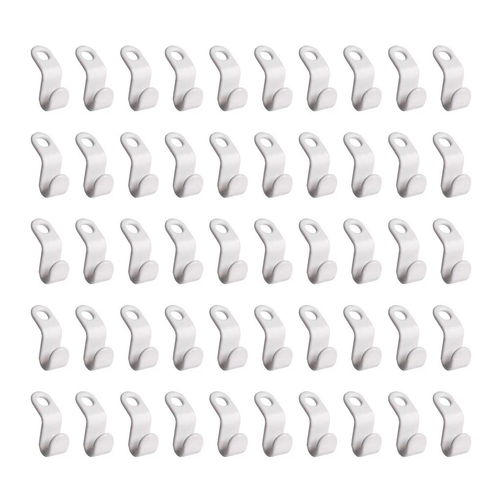 50Pcs Heavy-Duty Space Saving Cascading Connection Hooks Cascading Hanger Hooks Hanger Extender Clip Hangers Accessory