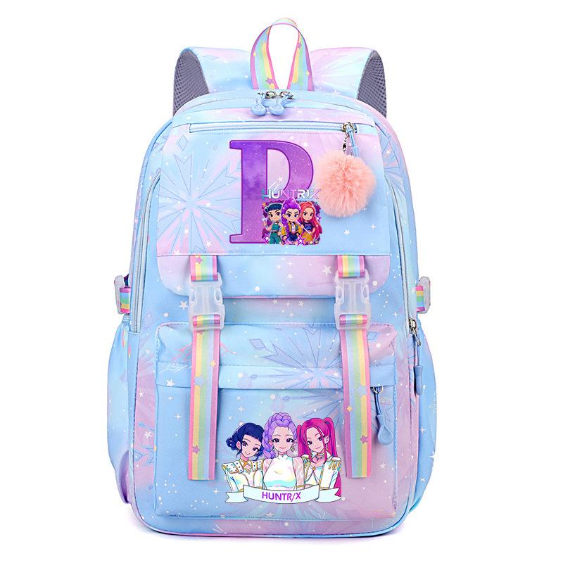 Kpop Demonunter Kids Backpack College Wind Large Capacity Student School Bag