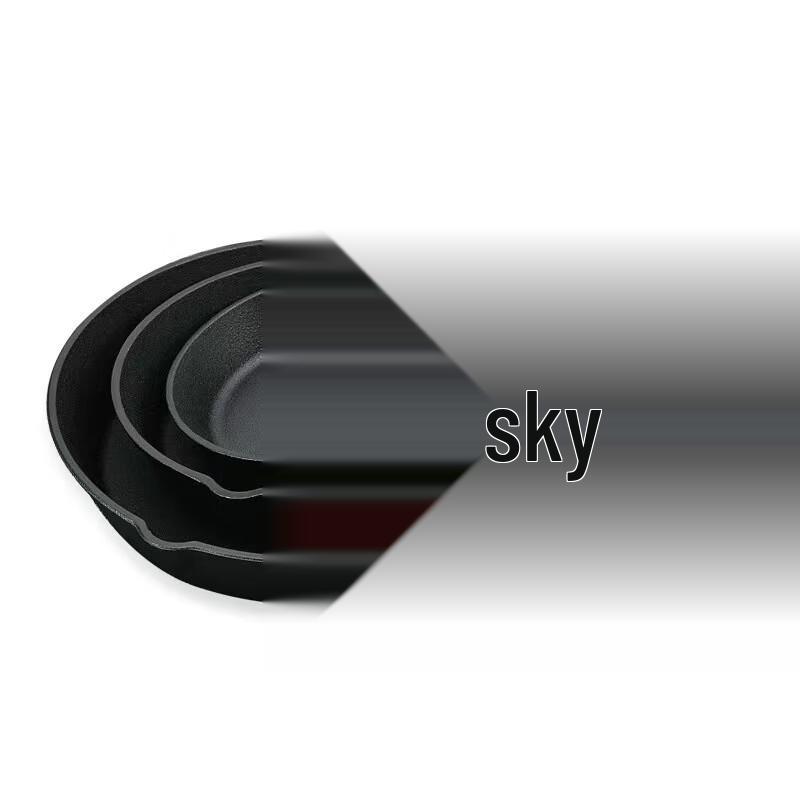 ZMR Non-Coated Cast Iron Frying Pan Set (16/20/25cm)