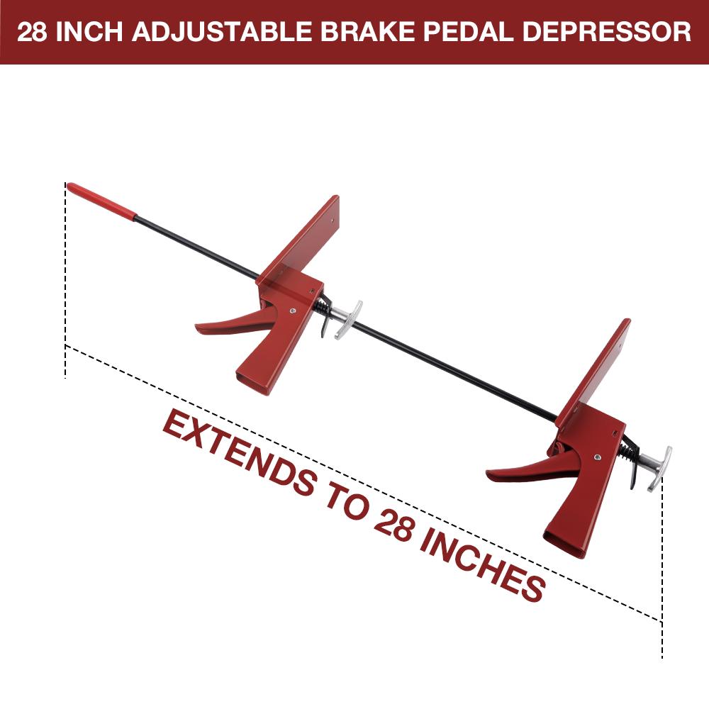 28-Inch Car Brake Pedal Depressor Tool, Adjustable Pedal Fixing Tool,  Prevent Vehicle Slipping, For Car Testing/Car Maintenance