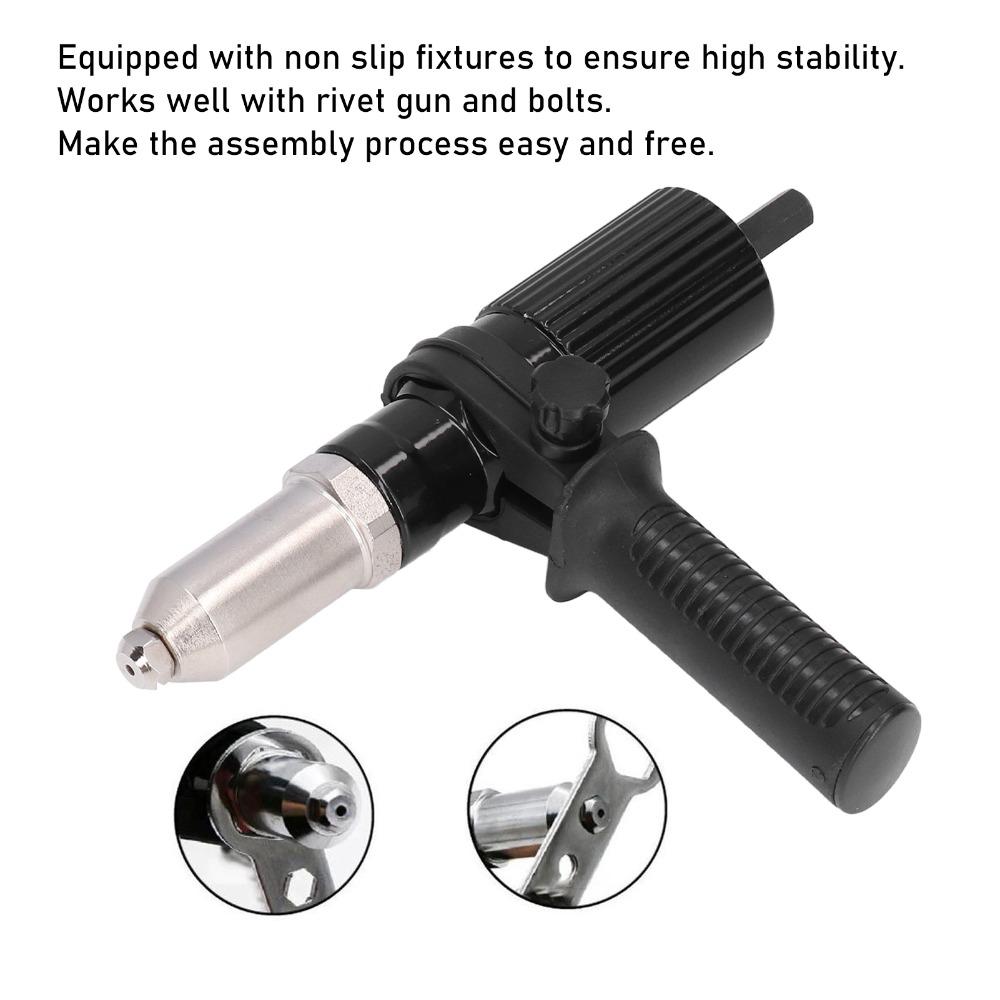 Heavy Non Slip Rivet Machine Efficient Black Cordless Riveter Rivet Machine Adapter Metal Working
