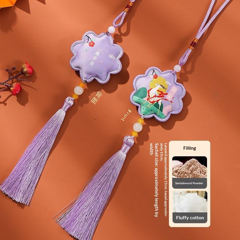 Фестиваль лодок-драконов Традиционный китайский стиль Цветочная саше-амулет Набор (С ароматом) Подвеска для автомобиля своими руками