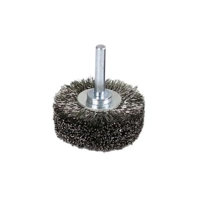 Thickened Stainless Steel Wire Brush Wheel 50mm Diameter with 1/4" Shank for Efficient Surfaces Cleaning and Polishing
