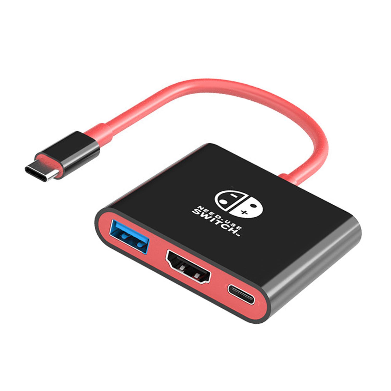 

3-in-1 Portable TUTI Adapter Docking Station with HDMI USB 3.0 Charging Port for Switch TV Console Gaming Devices