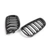 L10A Front Kidney Grille Gloss Black Double Lines Hood Grilling For BMW 3 Series E92 E93 Coupe 2006-2010 Part Number 51137157277