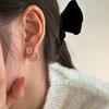 Minimalist Geometric Square Stud Earrings for Women, Two-Way Wear with Back-Hanging Design, Hollow Square Style – Trendy Ins Niche Ear Jewelry