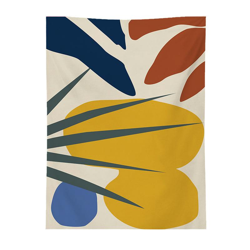 

Скандинавский простой геометрический цветной блок с рисунком, гобелен для дома, гостиной, спальни, украшение на стену, фон, тканевый гобелен 100x75cm