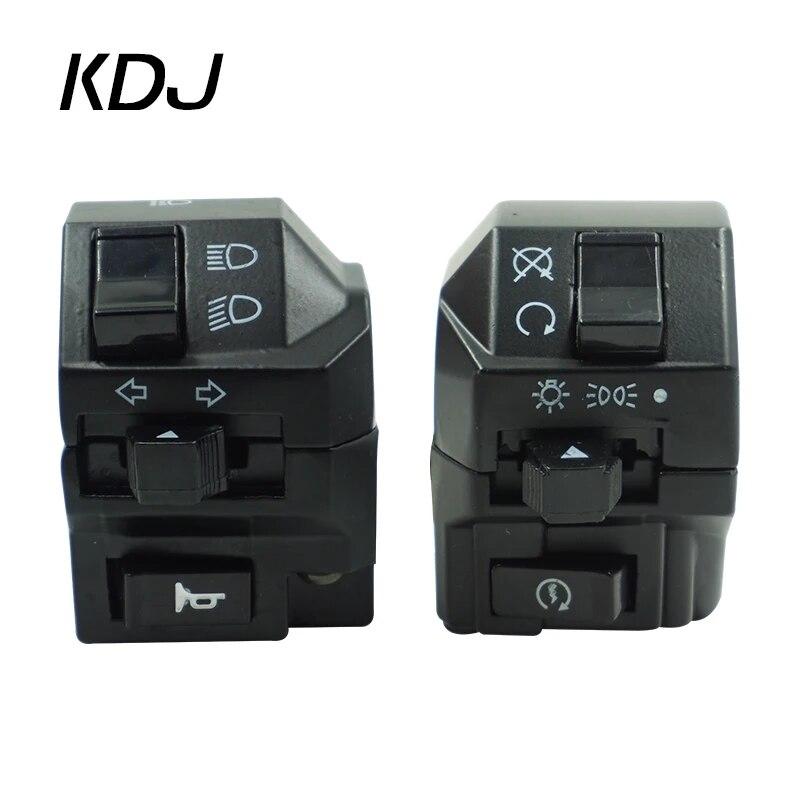 

Мотоциклетный переключатель 7/8 22 мм, крепление для фар, звуковой сигнал поворота, дальний/ближний свет, кнопки запуска обгона, переключатель на руле