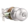 Satin Nickel Keyless Doorknobs Interior Exterior Interior Exterior Lock Set  for Bedroom Bathroom