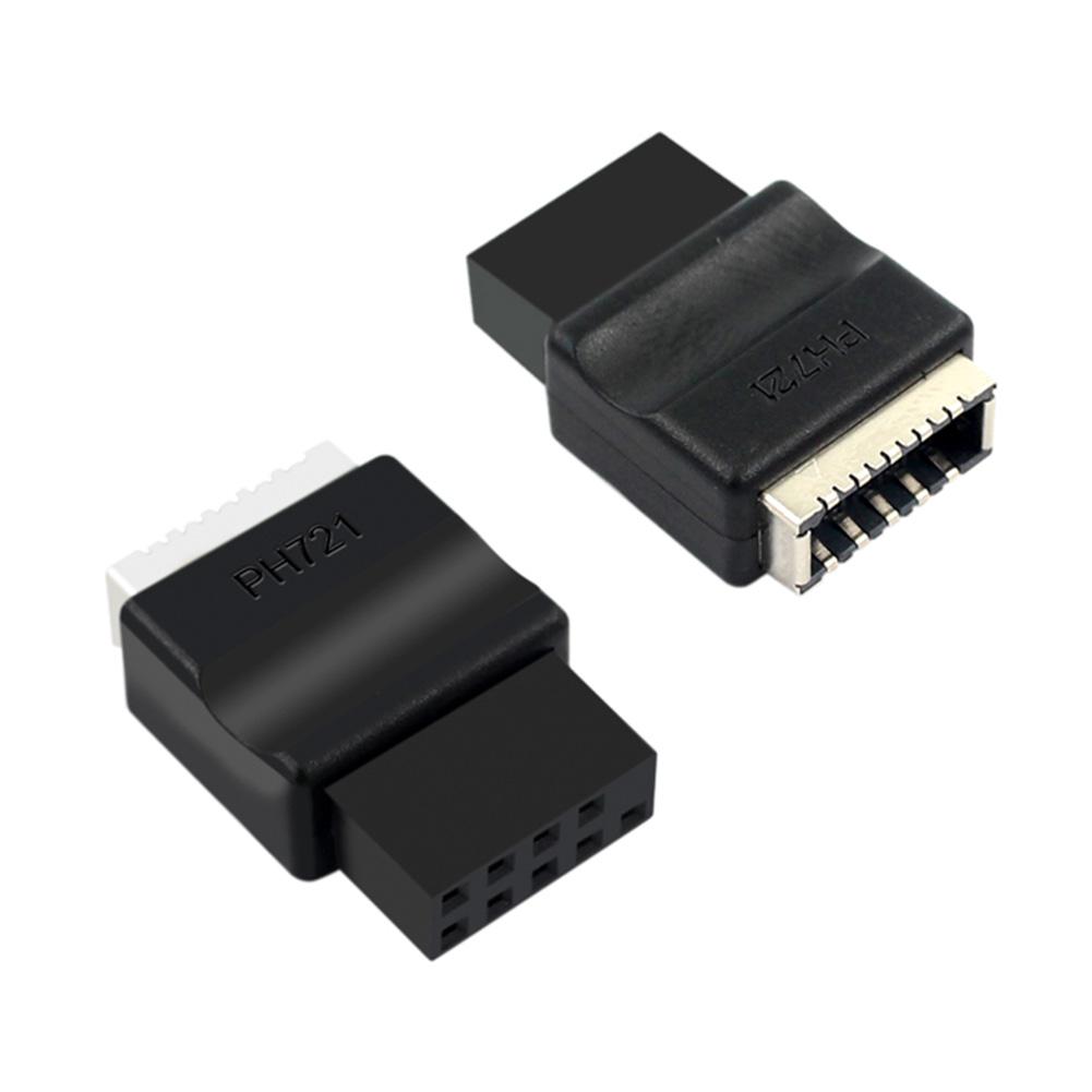 Motherboard Extension Adapter USB2.0 9pin Male To Type-E Female Adapter TYPE-E Interface Header Adapter for Desktop PC