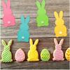 8/16PCS Easter Rabbit Shaped Cutlery Set, Felt Table Decoration, Easter Knife and Fork Bag, Cutlery Bag, Knife and Fork Storage