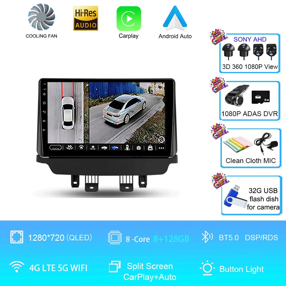 Car Radio Android 14 Auto For Mazda CX-3 CX3 Mazda 2 DK 2014 - 2021 Carplay Stereo Multimedia Player GPS Navigation 2din WIFI+4G