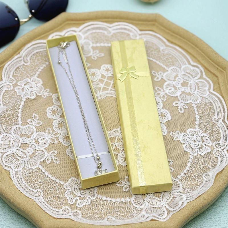Gift Box Paperboard Box Long Box Necklace Box Jewelry Box