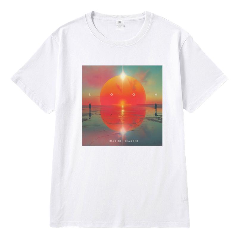 2025 Imagine Dragons Concert Support Around LOOM The Same Short-sleeved T-shirt Men's and Women's Clothing High Quality