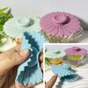 3pcs Silicone Cup Covers Anti Dust Colorful Universal Airtight Seal Reusable Flexible Mug Covers for Office Home