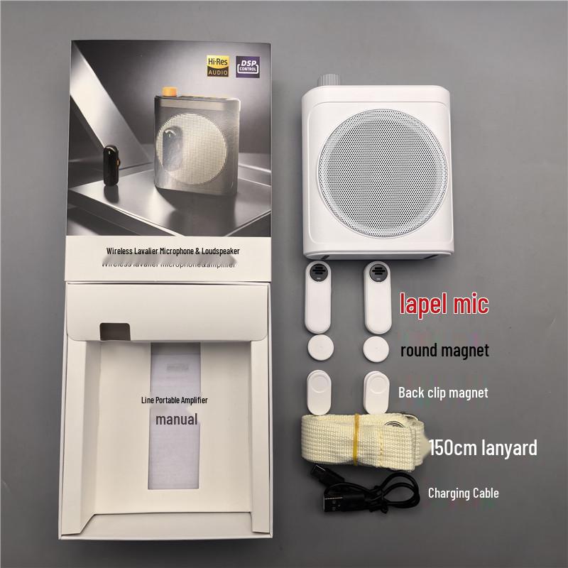 Little Bee Wireless Lavalier Microphone with 4th Gen AI Anti-Feedback for Teachers, Tour Guides & Trainers