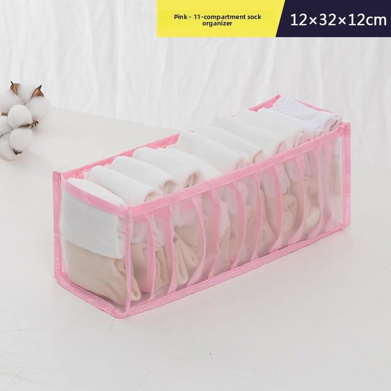 Japanese Style Underwear Organizer With Divided Compartments For Drawer Storage And Closet Use