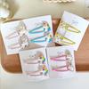 2pc Pink Kawaii Unicorn BB Hair Side Clips for Women Girls Kids Child Hairpin Gift Hair Accessories Headwear Ornament