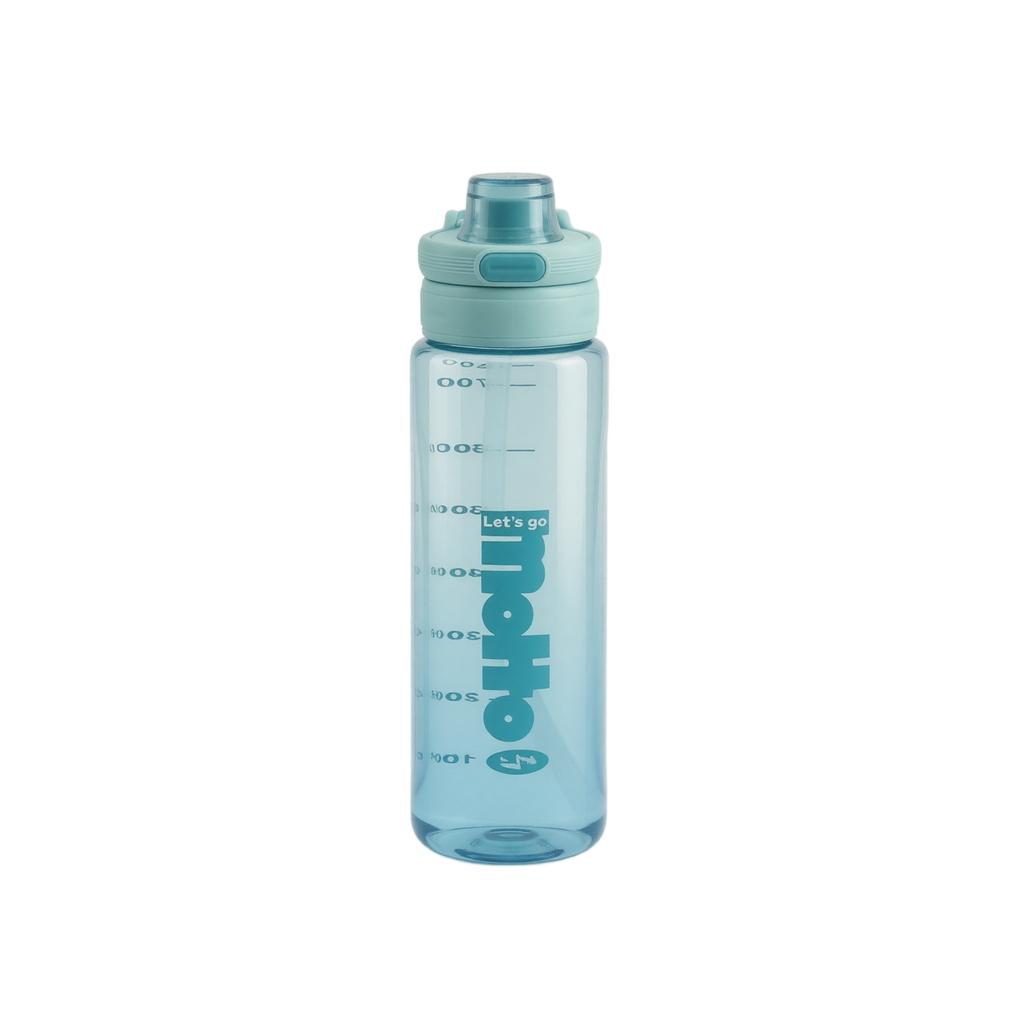 Portable Student Water Bottle 700ml 24oz Leak Proof Sports Water Bottle with Straw Durable Shatter Resistant Outdoor Fitness Water Bottle