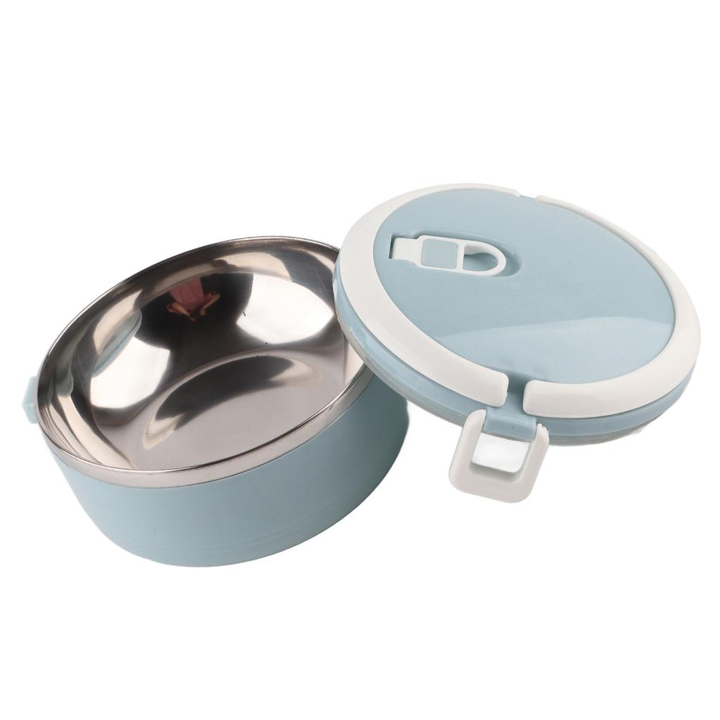 Przenośny pojemnik na żywność ze stali nierdzewnej na makaron ryżowy w kolorze niebieskim