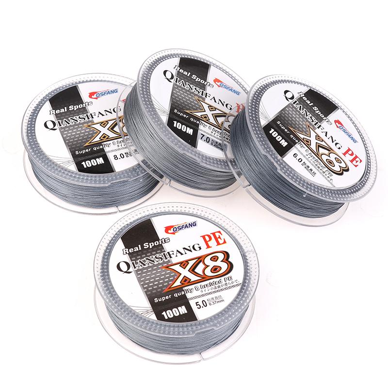 100M 8 Strands Pe Braided Fishing Wire Multifilament Strong Fishing Line Durable Travel Sea/Stream Fishing Line
