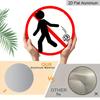 2D Flat, 1pc Round Aluminum "No Littering" Sign, Red & White Prohibition Metal Wall Art, Anti-Litter Symbol Design, Waterproof & Durable, Easy To