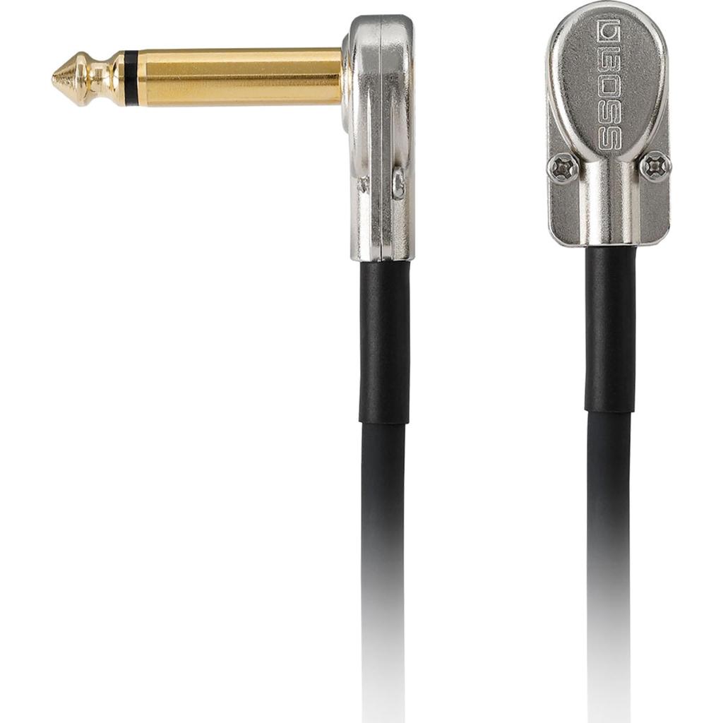 BOSS Patch Gold for Effects Pedal Boards BPC-18 Cable, 45cm, LL-Type Plug, Plated, Space-Saving,