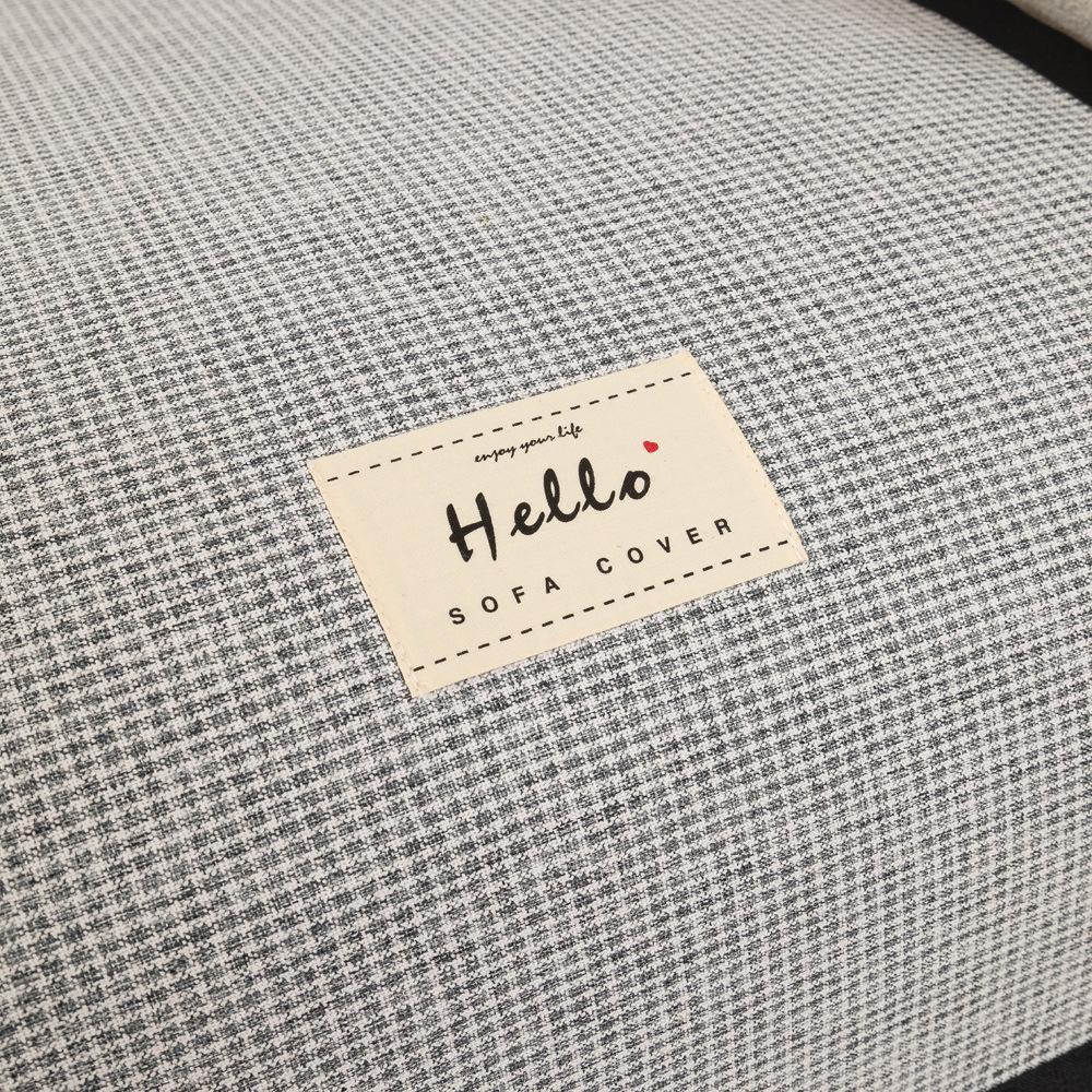 Sofa Cushion Four Seasons Universal Non-Slip Straight Row Three-Seat Cotton Linen Cushion Summer Suit Cover High-Grade