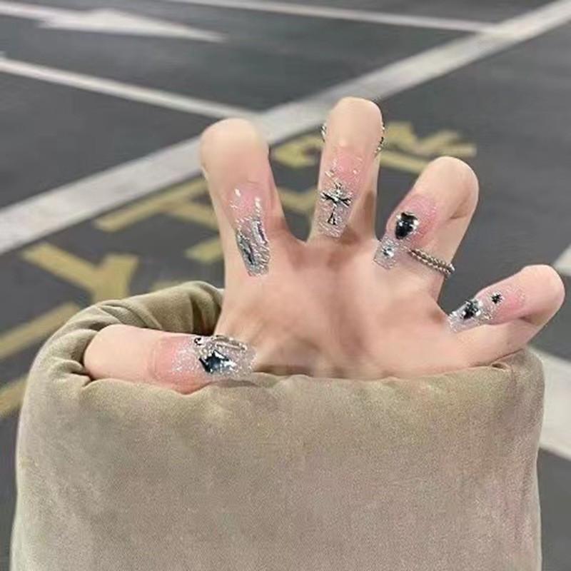 

Nail Medium Patch To Long Wearable Art Advanced Detachable Fashionable Trend XS