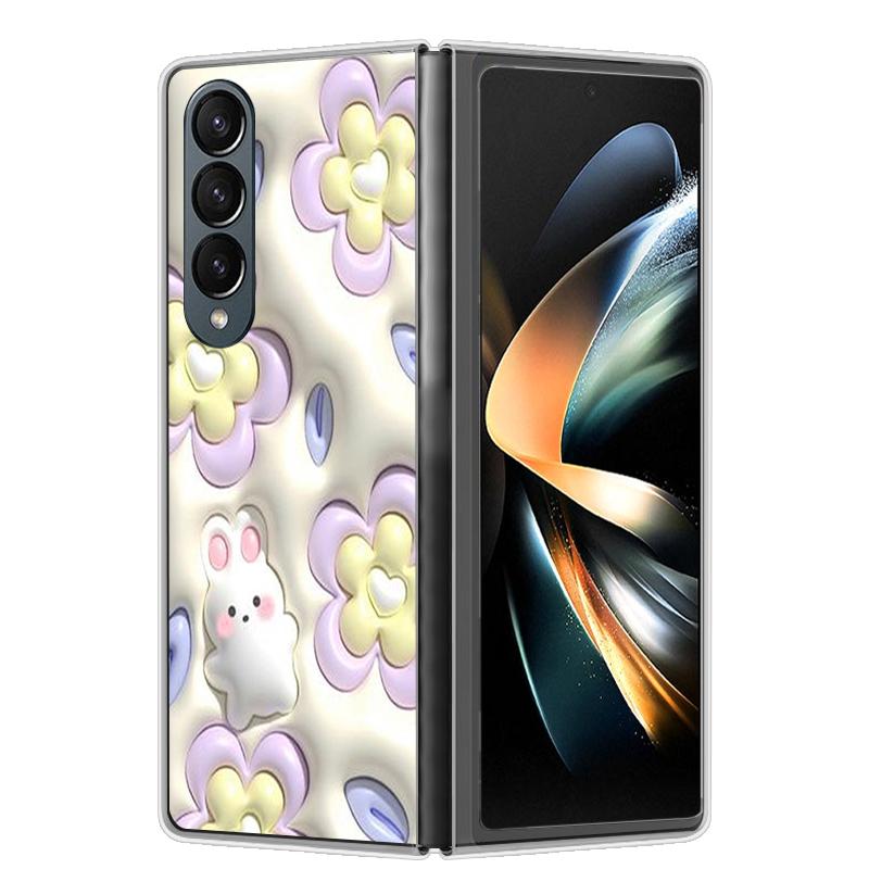 For Samsung Z Fold 4 Case ZFold 5 4 5G Hard Transparent Phone Cover For Samsung Galaxy Z Fold4 Fold5 Shockproof Bumper Fundas