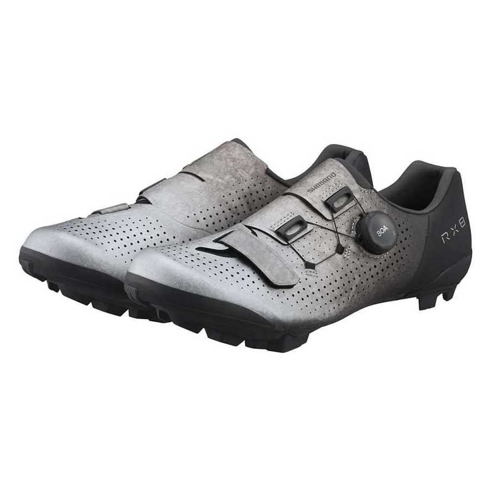SHIMANO RX8 Silver SPD Shoes ESHRX801MCS01S42000 Medium 42.0 (26.5cm) (SH-RX801) Gravel/Adventure
