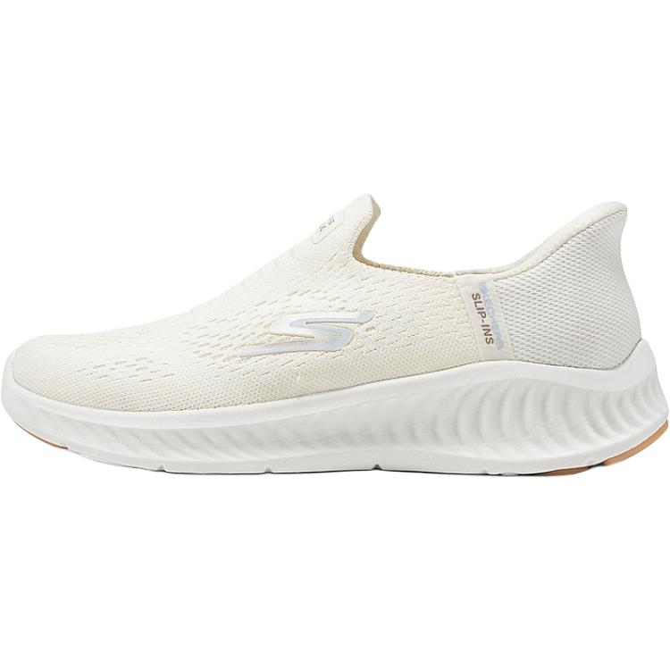 Skechers Women s Go Walk Women White Low Top Casual Shoes Fashion Comfortable 125642-NAT 37