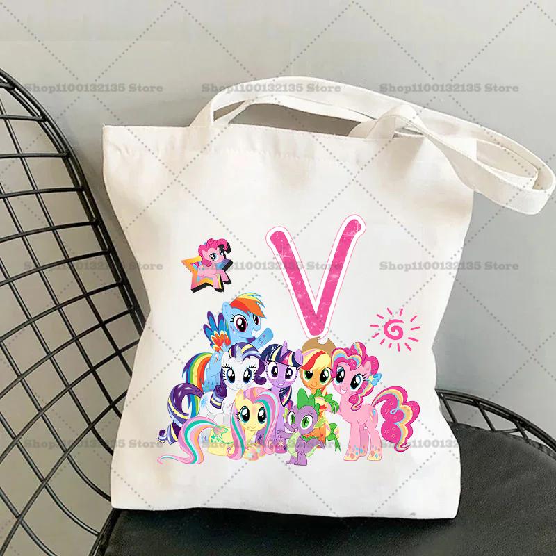 

My Little Pony Сумка через плечо Мультяшная Сумка-портмоне с буквой Большая вместимость Crossbody Модная Портативная Холщовая Хранение Подарок девочка 26 Удобная для детей Развлекательная Веселая big 34X40cm