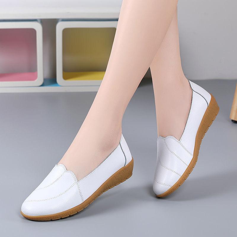 

Spring New Fashionable Women s Shoes Large Size Versatile Flat Shoes Women Korean Version Lazy Casual White Shoes Women 35