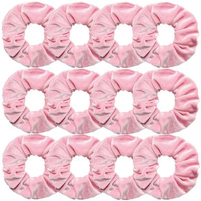 12 Stück Samt Scrunchies Weiß Schwarz Blau Grün Lila Rot Rosa Einfarbige Elastische Haargummis Damen Mädchen Haaraccessoires