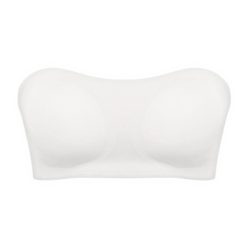 Damen Trägerloser BH Verstellbarer Kreuzrücken-BH Atmungsaktive Bequeme Seitenschnallen-Unterwäsche Nahtloser Unsichtbarer Rutschfester BH