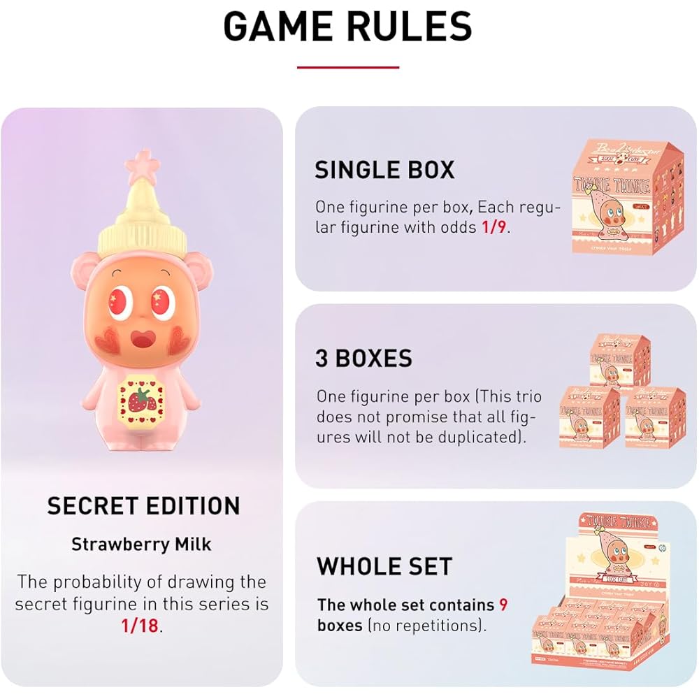 Pop Mart Twinkle Twinkle Create Your Taste Series B Blind Box Figure 1 Piece Premium Soft Vinyl Toy Original Character