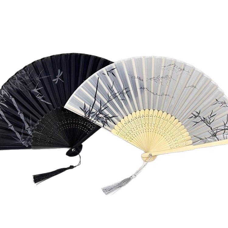 Traditional Chinese Folding Fan for Hanfu, Qipao, and Dance - Portable Summer Accessory for Women and Children
