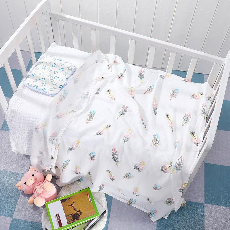 New Bamboo Cotton Soft Baby Blankets Newborn Muslin Swaddle Blanket for Newborn Girl and Boy Super Soft Baby Bath Towel