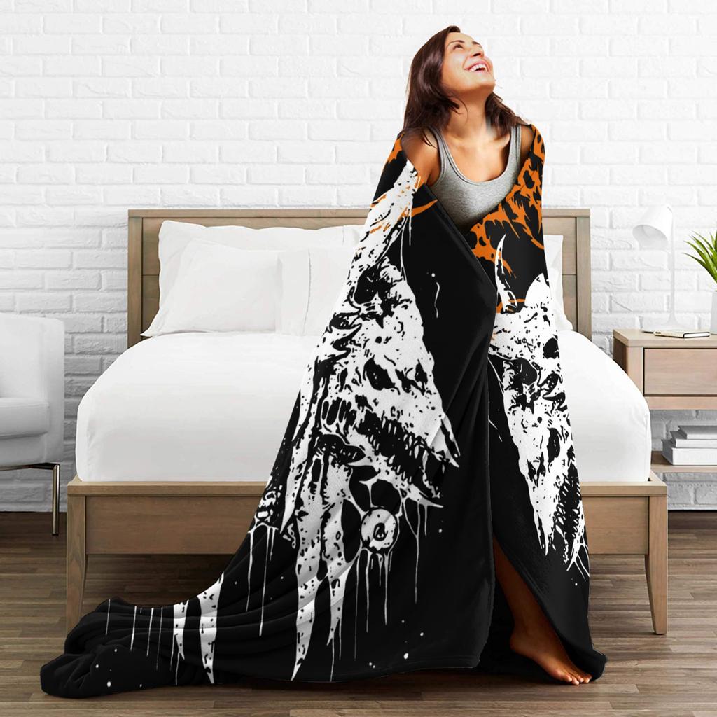 Rare DISENTOMB Band Graphic Blanket Soft Warm Comfortable Plush Throw Blanket For Boy Girl Flannel Bedspread Bed Cover
