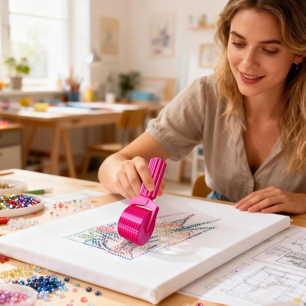 Diamond Painting Roller Tool Gem Painting Roller Detachable Rhinestone Craft Accessories Rhinestone Embroidery Painting Roller