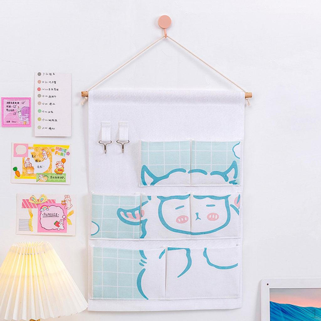 Fabric Wall Door Cloth Hanging Storage Bag Case Organizer