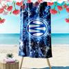 Grande Serviette de Plage Olympique Marseille Logo OM, Séchage Rapide, Ultra Douce, Durable, pour Fan de Football Cadeau de Vacances