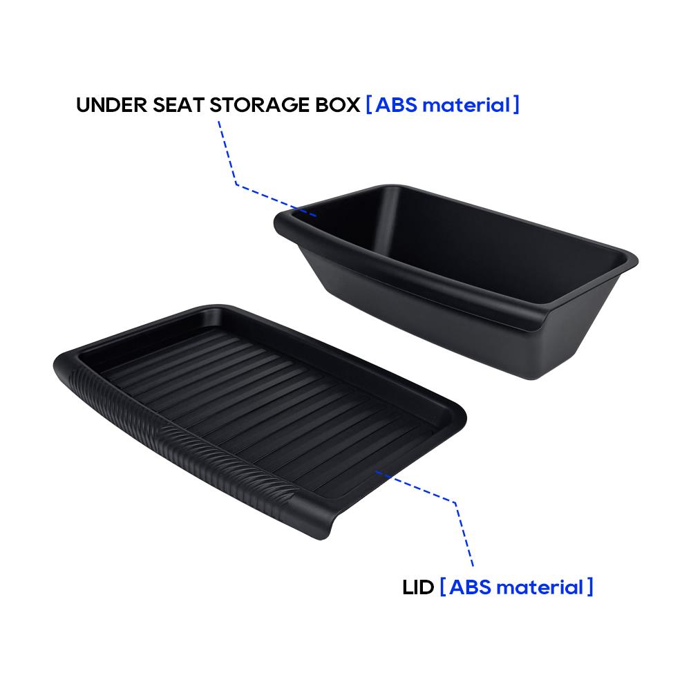 For Tesla New Model Y 2025 Launch Juniper Under Seat Storage Box Drawder With Lids ABS Material Interior Accessories
