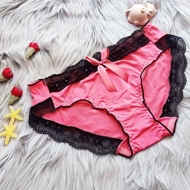 

Модальные антибактериальные дышащие сексуальные кружевные трусы с низкой талией позволяют носить удобные бесшовные трусы в четыре сезона. One size арбуз красный