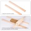 Pottery Thickness Guides Kit - 10pc Wooden Slabs Set for Polymer Clay, Ceramics & Baking - Multi-Size Rolling Pin Spacers