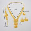 African Indian Women Fashion Jewelry Sets With Gold Color Pendant Necklace Earrings Suitable For Wedding Bracelets Rings