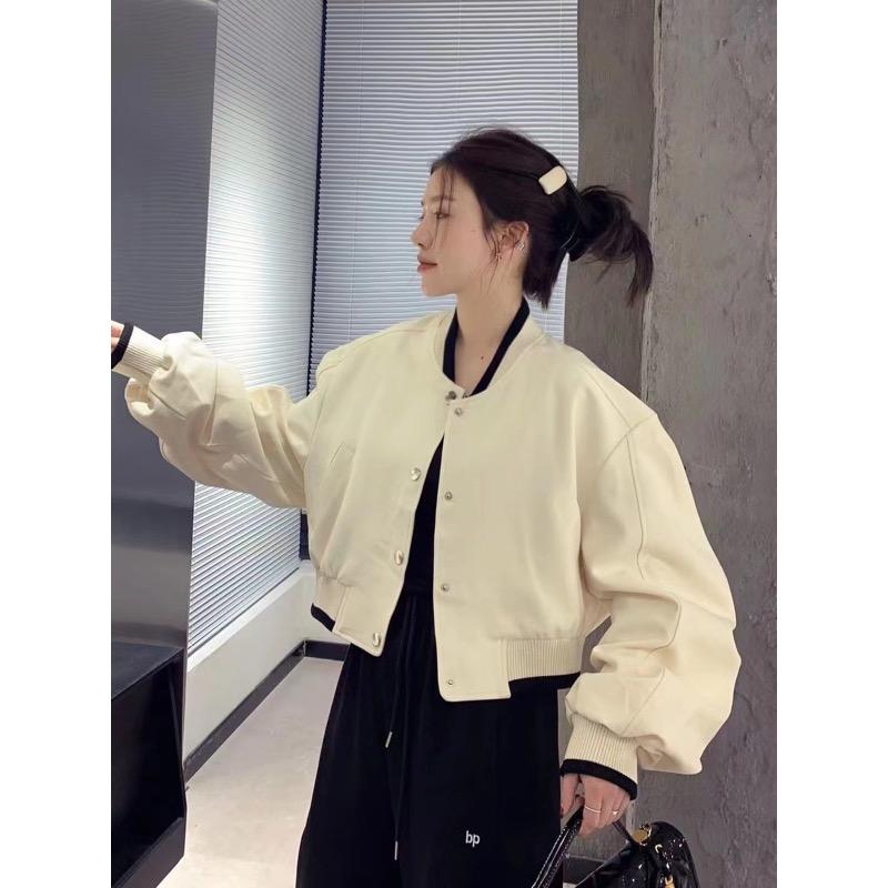 Baseball Jacket Women's Jacket Cardigan Top